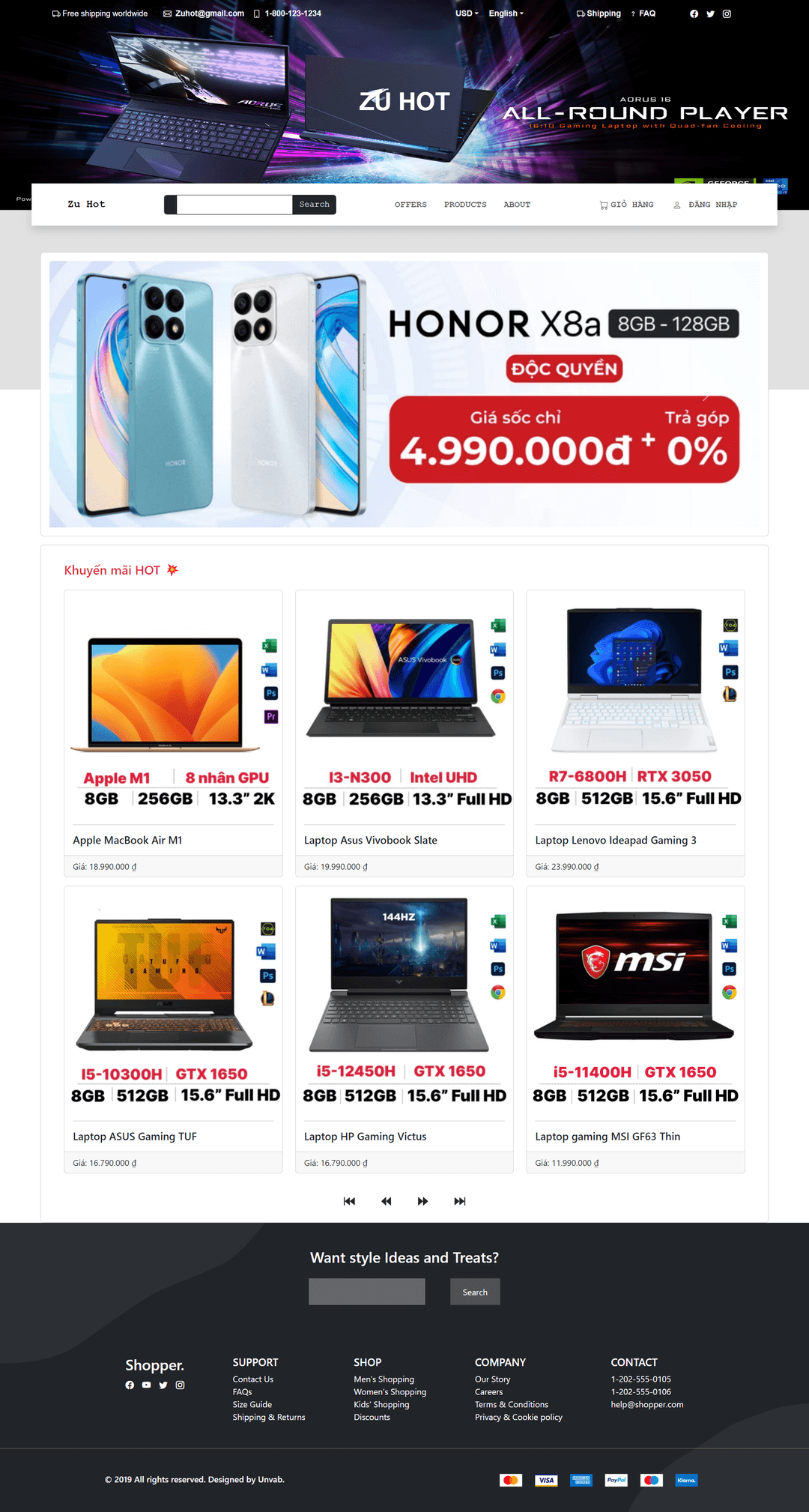 Website Laptop